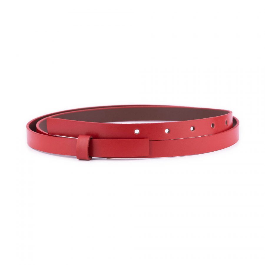 red skinny replacement leather belt strap 1 5 cm 1 REDSKI15STRGAL 28 40 19USD