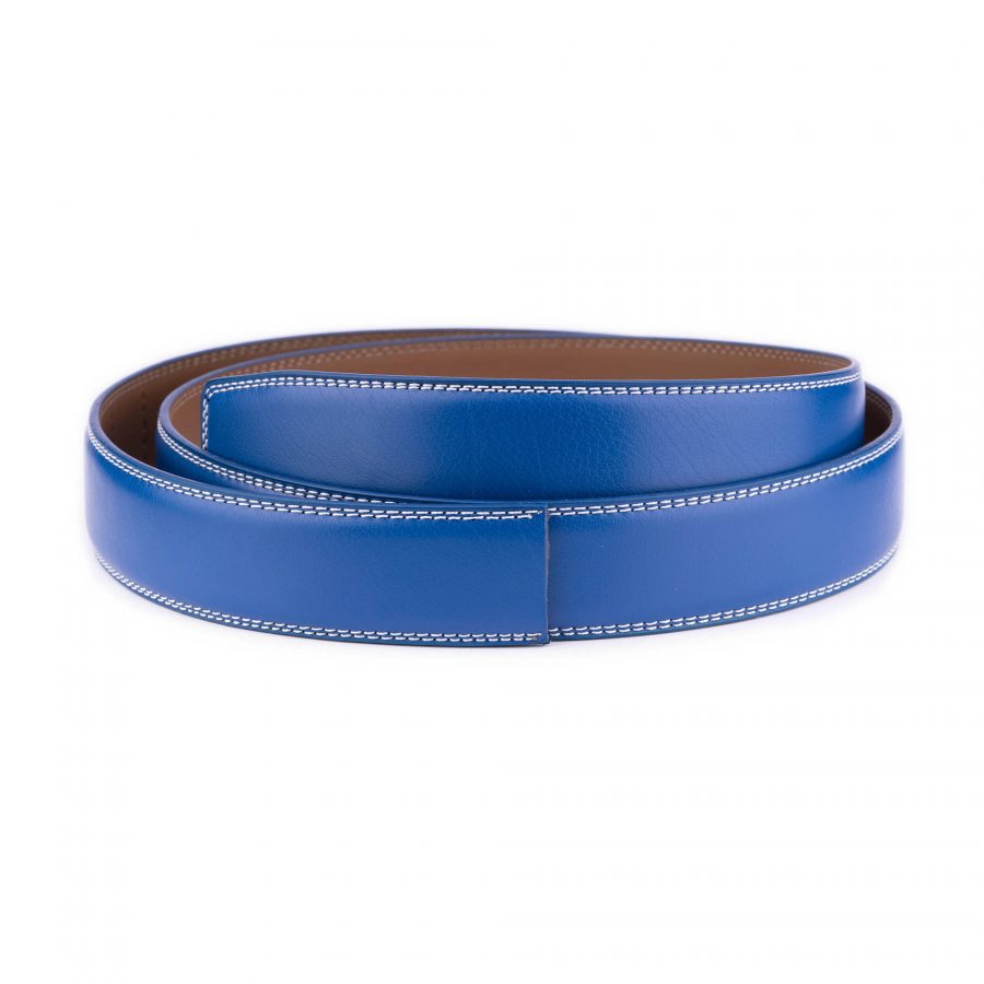 royal blue vegan ratchet belt strap replacement 1 RATBLU35WHISTI 28 46 USD29