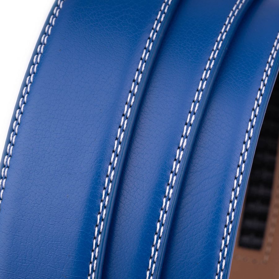 royal blue vegan ratchet belt strap replacement 5