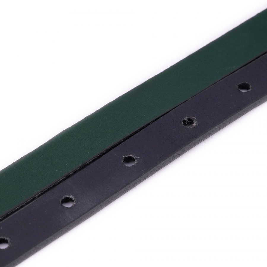 skinny forest green fashion belt for ladies 5