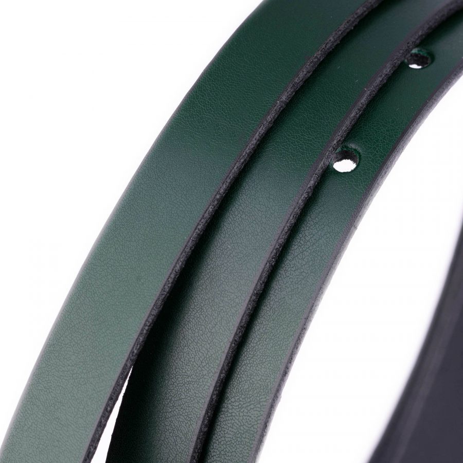 skinny forest green fashion belt for ladies 6
