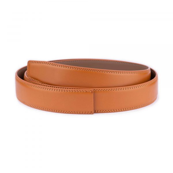 tan vegan comfort click leather belt replacement 1 RATBEI35STITCH USD29