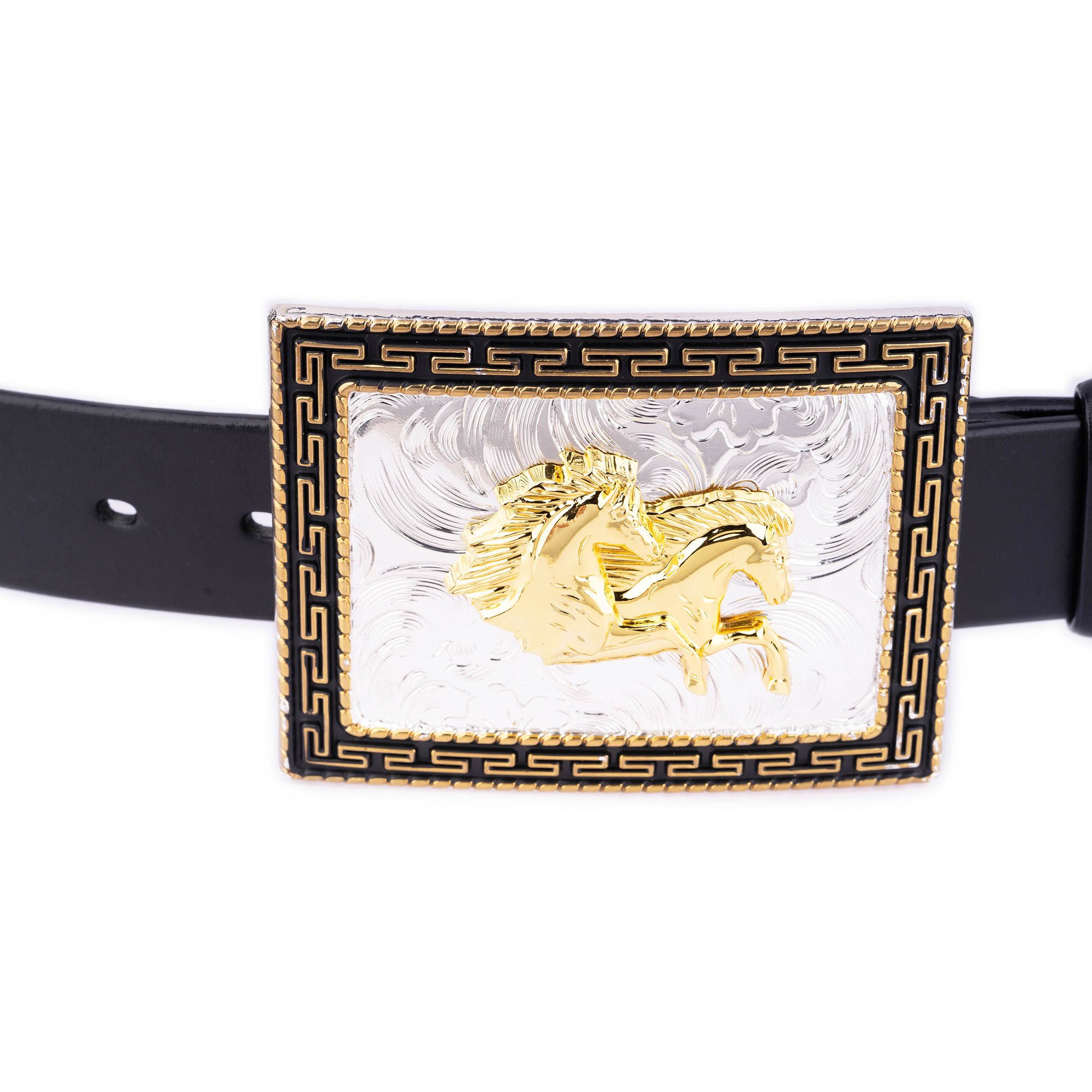 Versace Men's Gold Heritage Medusa Buckle Reversible Leather Belt - Black - Size 90 cm / 35 in - Black/Gold