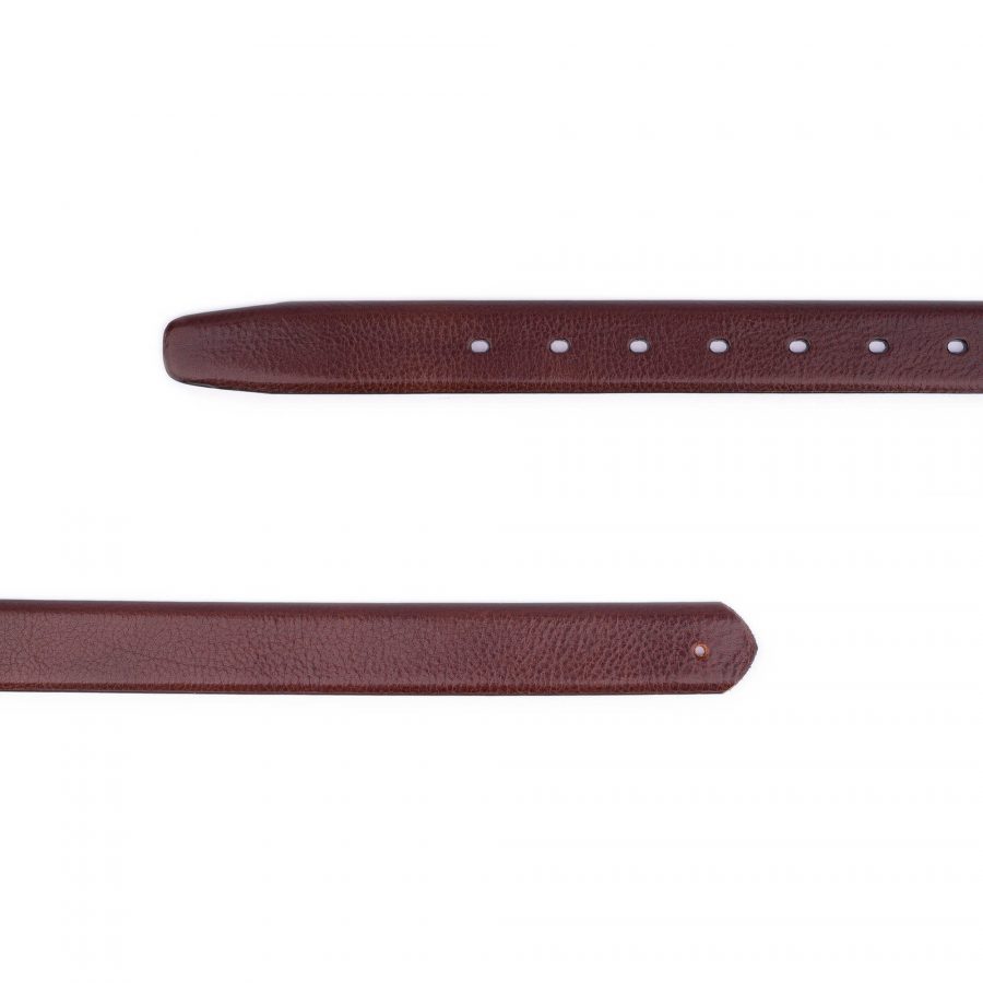 top quality cognac leather belt strap for buckles 1 1 8 inch 2