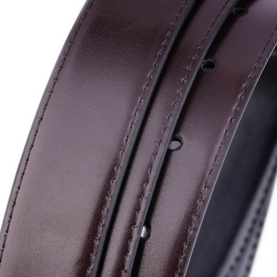 vegan black brown reversible belt strap 2 8 cm 6