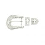 Buy Western Rhinestone Belt Buckle With Cross 3 Piece Set  display picture 3