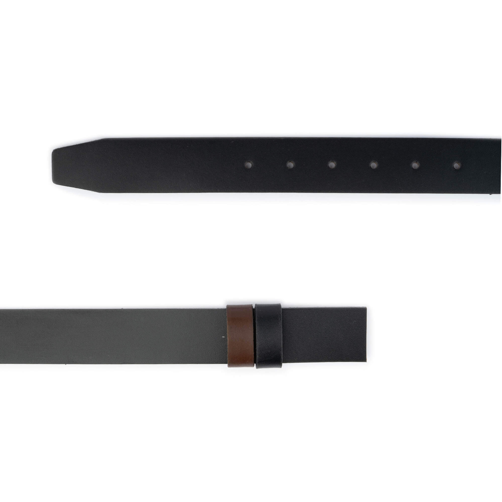 Reversible leather strap 32 mm
