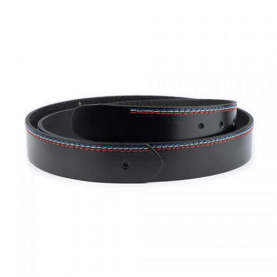 black belt strap for buckles colorful stitching 1 28 40 usd29 COLSTI35HOLBLA