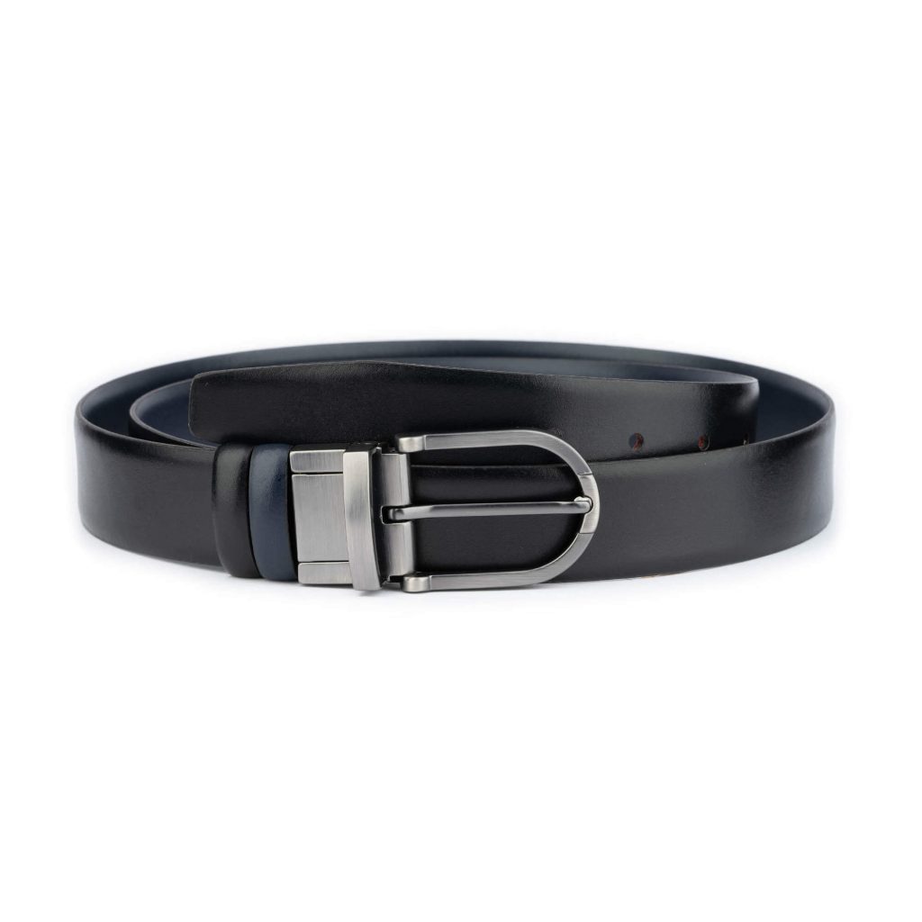 Buy Black Blue Reversible Belt Mens - Genuine Leather ...