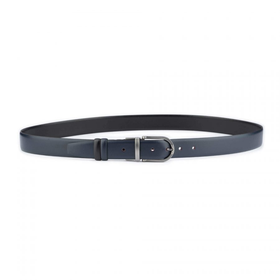 black blue reversible belt mens genuine leather 5
