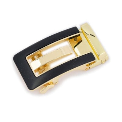 black c gold ratchet buckle for leather belt 1 usd25 LTCGOL35RATBLA