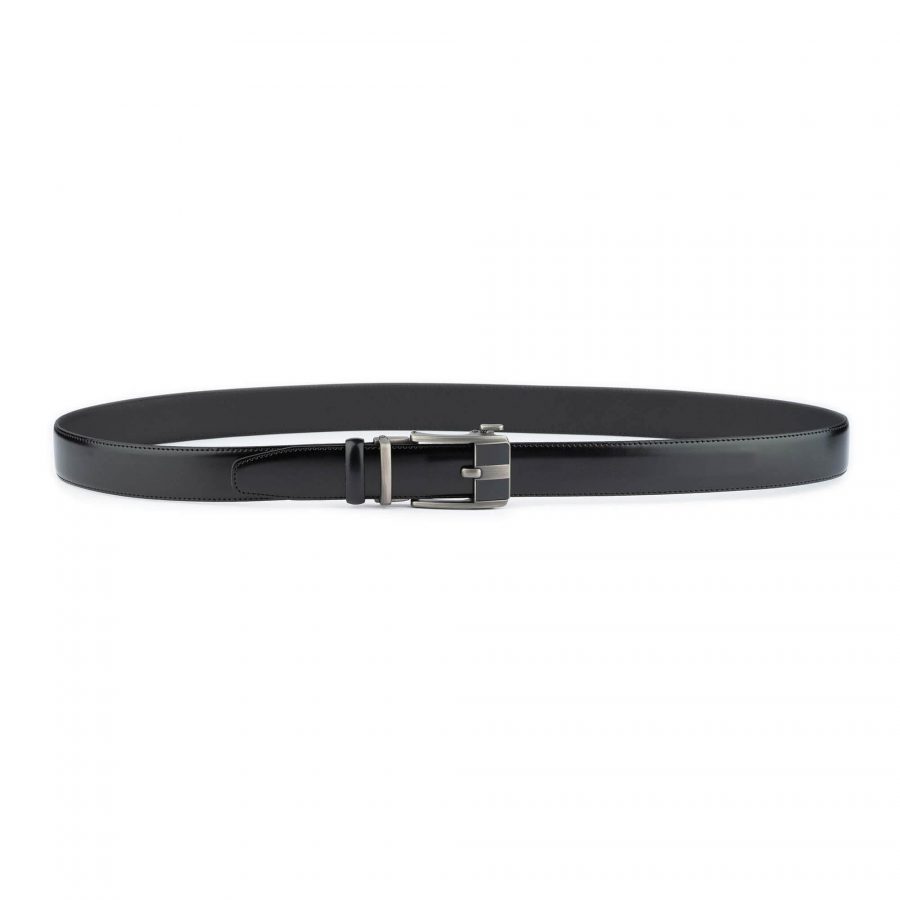 black ratchet mens luxury belt real leather 4
