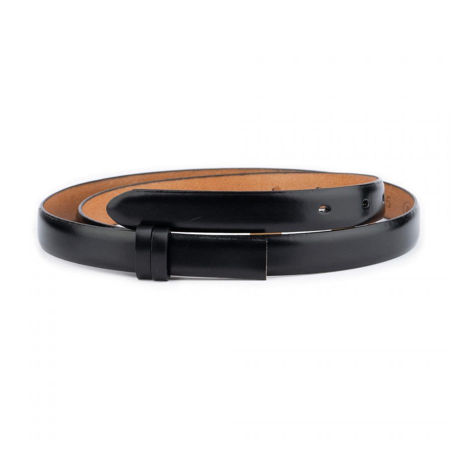 black thin leather belt strap replacement 1 28 40 usd25 BLKTHI2001CUTAML