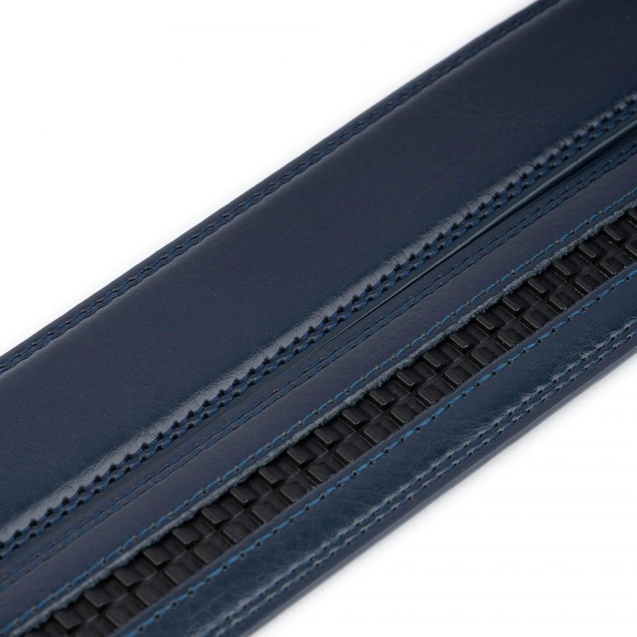 dark blue vegan leather strap belt replacement 3