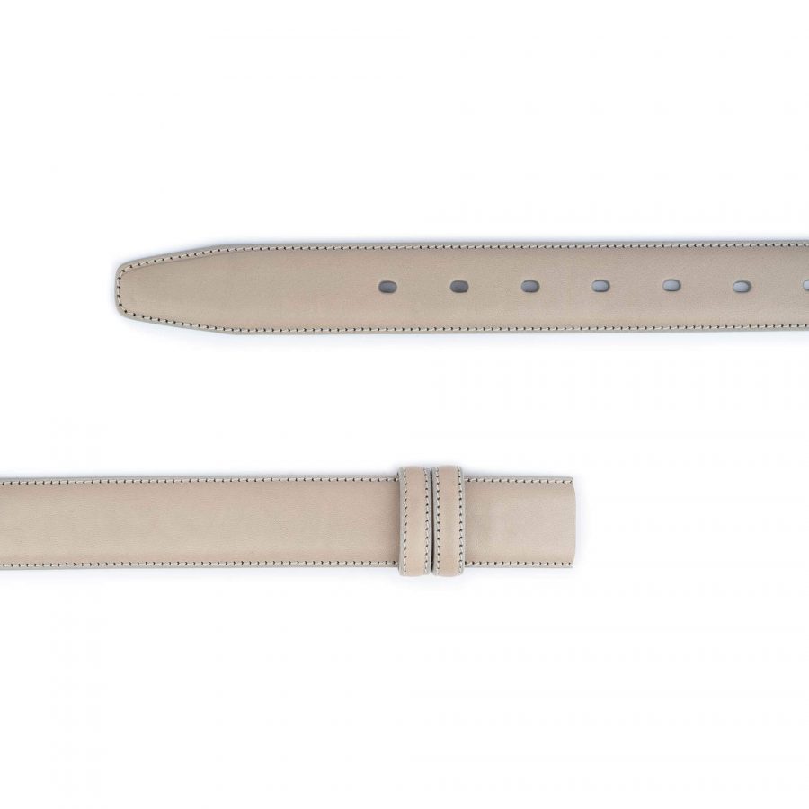 grey belt strap replacement quality leather 2