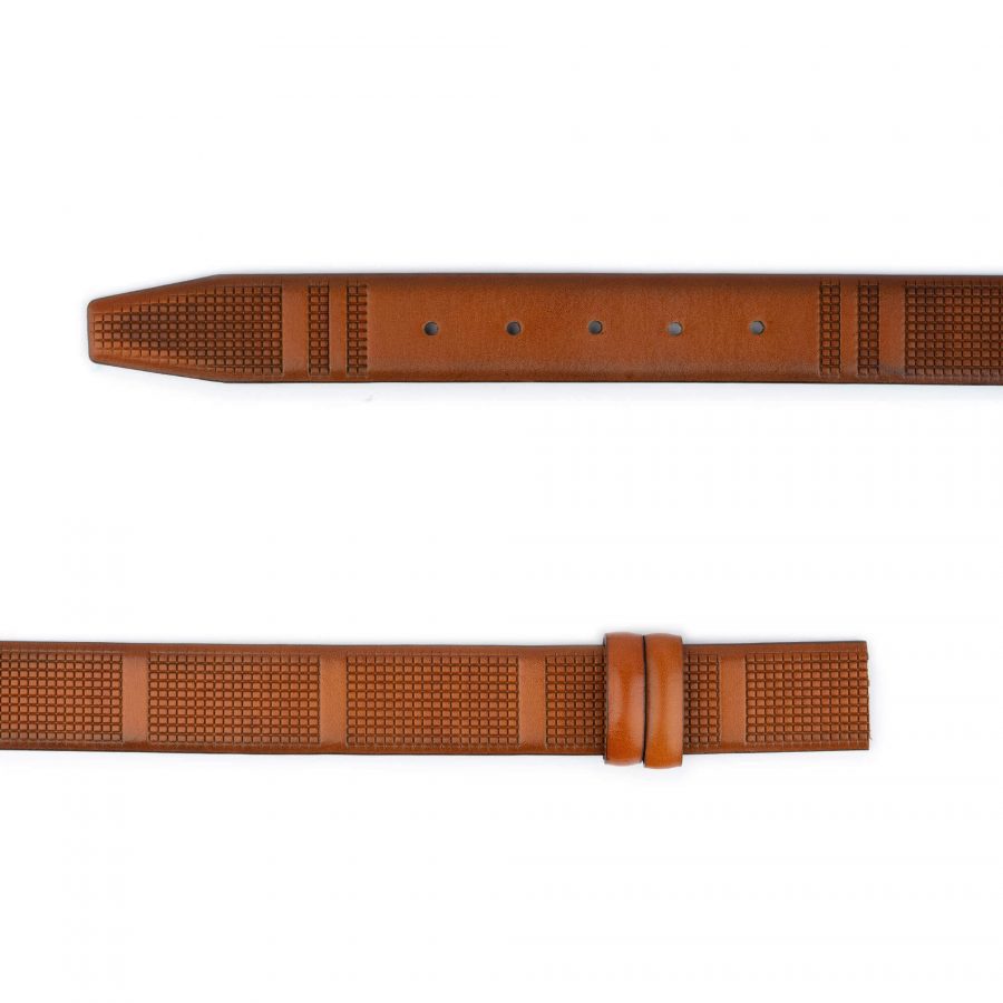 light brown belt strap replacement check laser leather 2