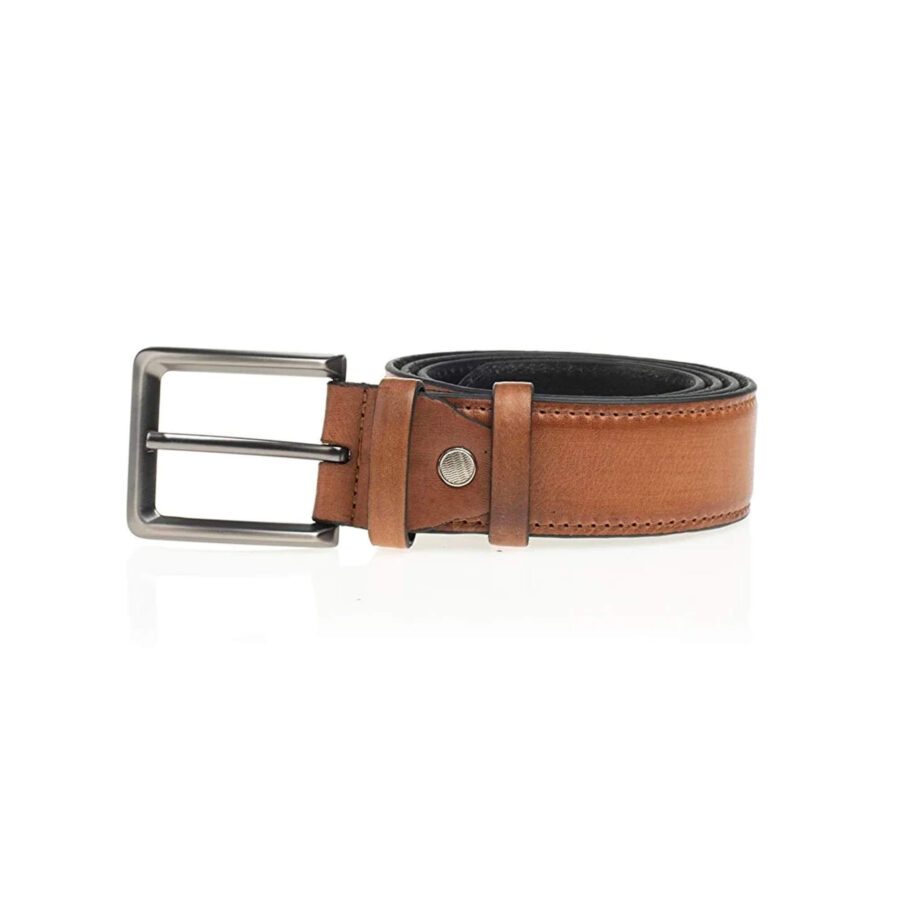 light brown classic quality leather belt for men 3 5 cm 4