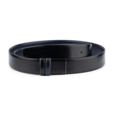 mens belt reversible black blue without buckle 0 28 40 usd55 BLABLU35CUTMDS