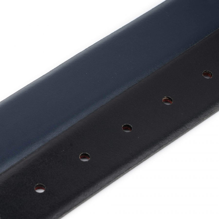 mens belt reversible blue black leather 4