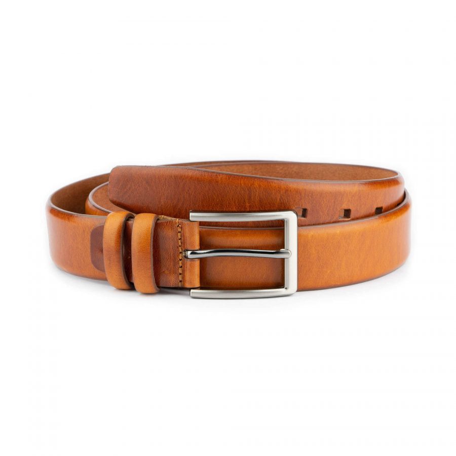 mens cognac belt genuine leather 1 28 40 usd35 COGBRO35SMOAML