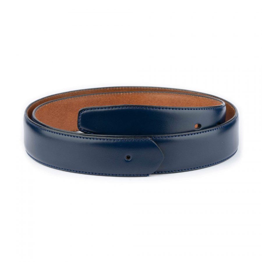 mens dress blue belt strap replacement leather 1 28 40 usd29 NAVBLU3508HOLAML