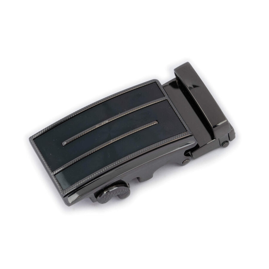 mens gunmetal gray ratcheting clip belt buckle 1 usd25 AUTSTRI30GNMALG