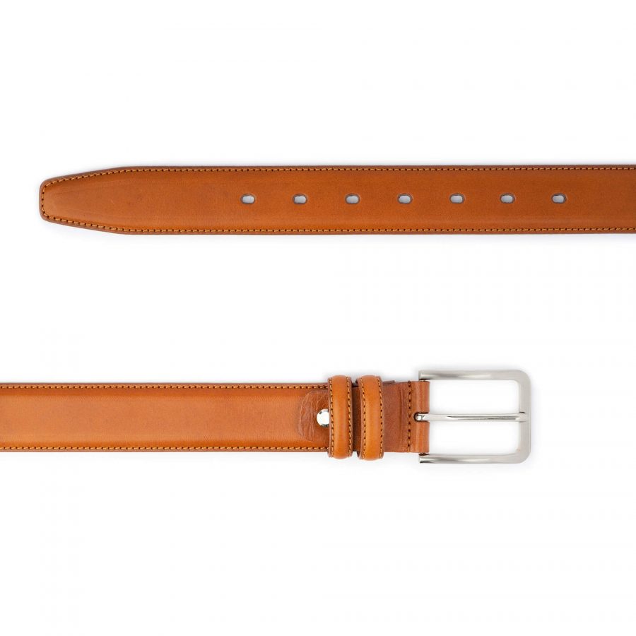 mens tan leather belt quality leather 2