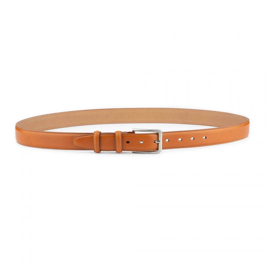 mens tan leather belt quality leather 3