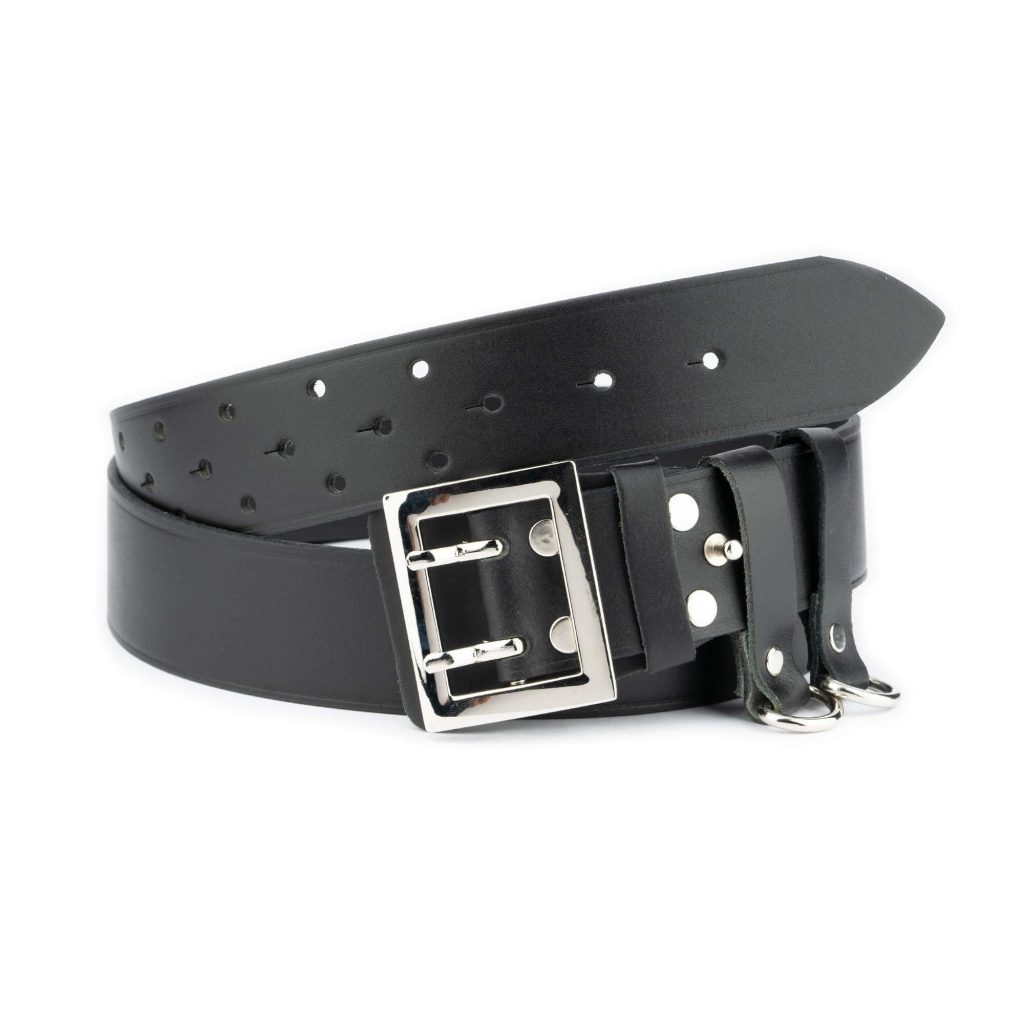 Buy Police Duty Belt - Black Genuine Leather - LeatherBeltsOnline.com