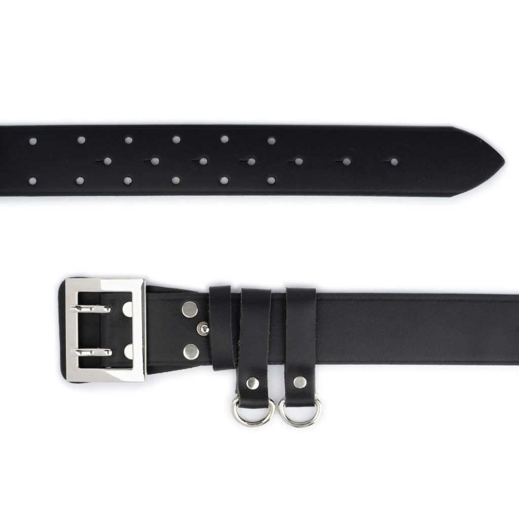 Buy Police Duty Belt - Black Genuine Leather - LeatherBeltsOnline.com