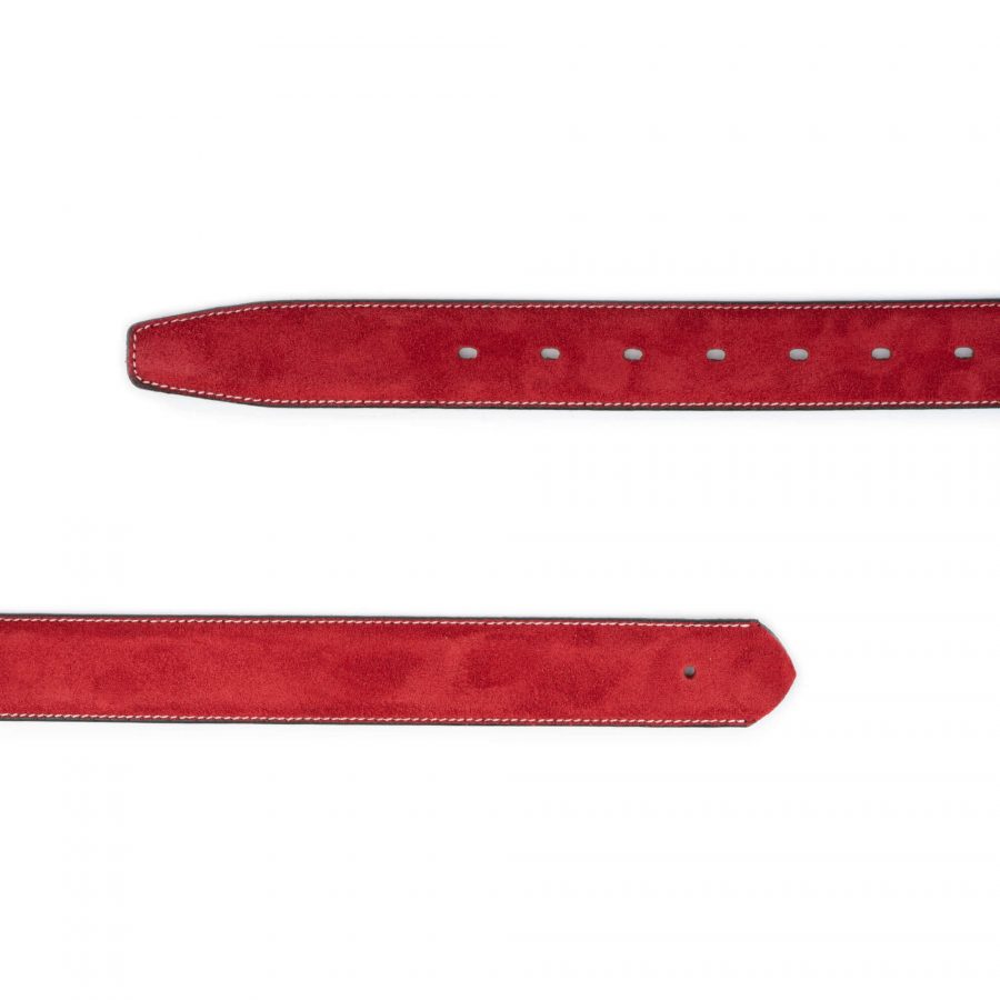 red suede belt strap replacement leather 2