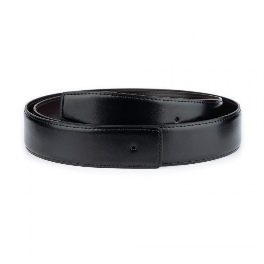 reversible black brown vegan leather belt strap 4 0 cm 1 28 40 usd29 VEGHOL40BLABRO