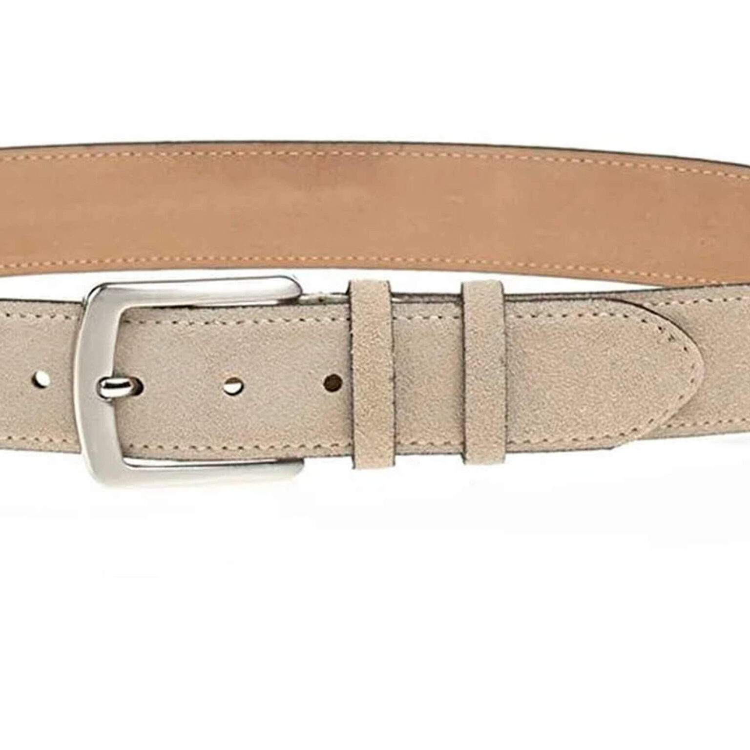 Buy Taupe Suede Quality Leather Belt - LeatherBeltsOnline.com