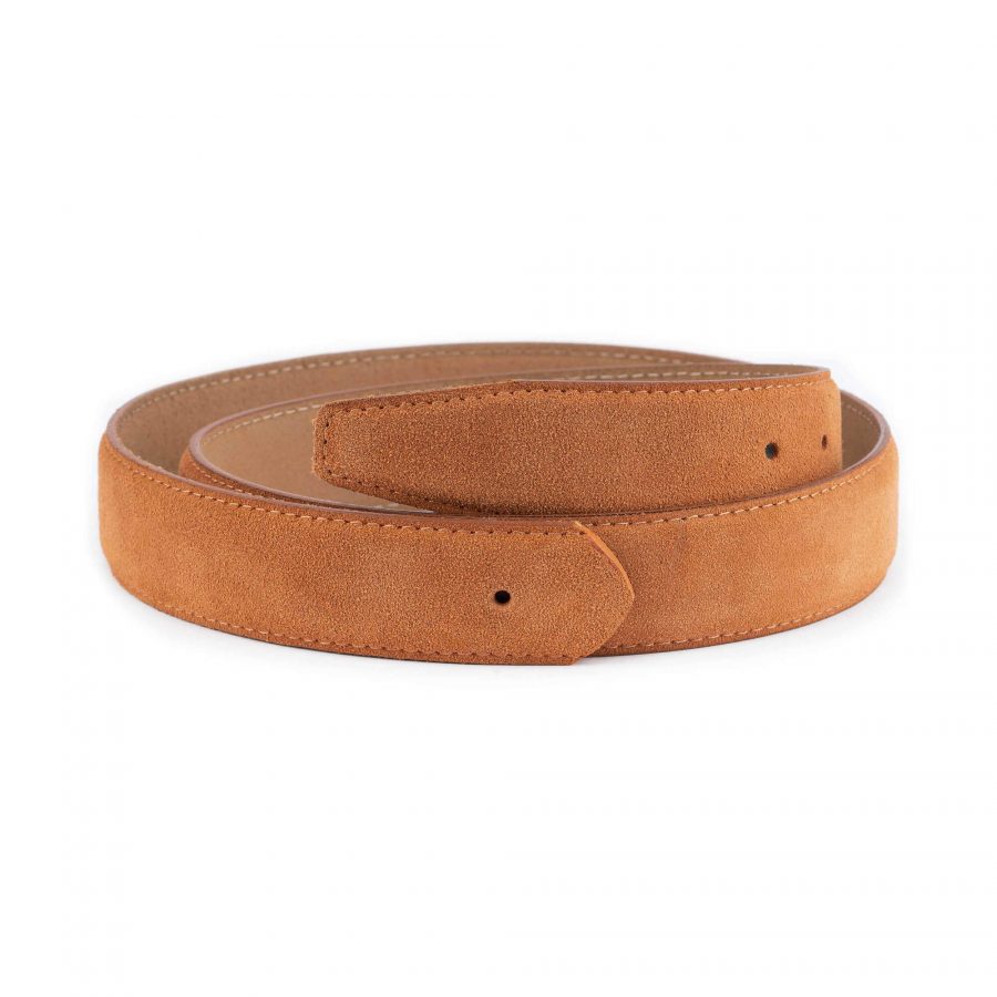 tobacco suede belt strap for buckle replacement 1 28 42 usd55 BR351033HOLV2YR