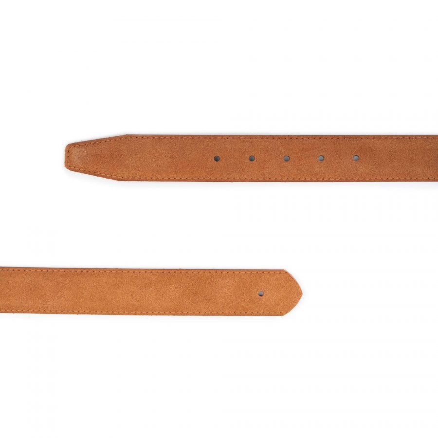 tobacco suede belt strap for buckle replacement 2