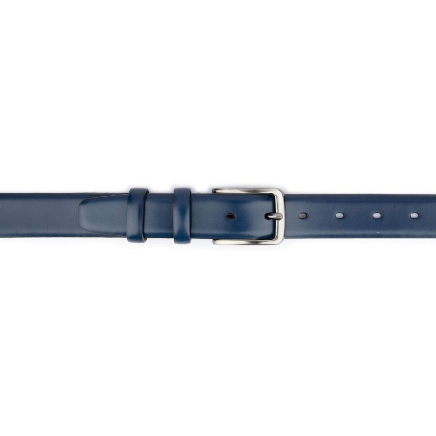 Mens Royal Blue Belt For Suit – Genuine Leather 1 1 8 inch 3