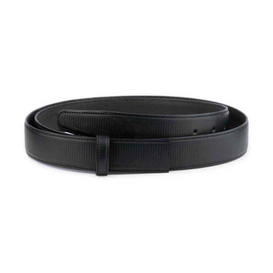 black perforated golf leather belt strap replacement 1