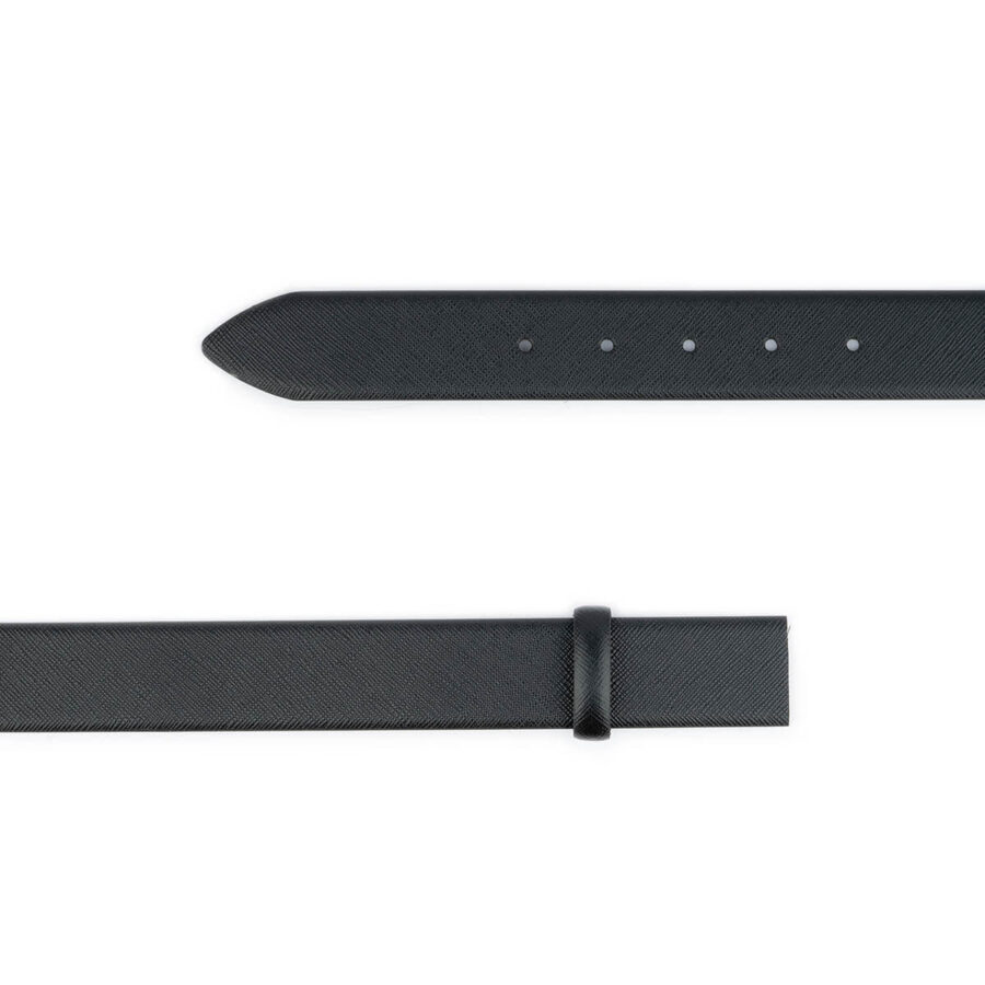 black saffiano belt leather straps replacement 2