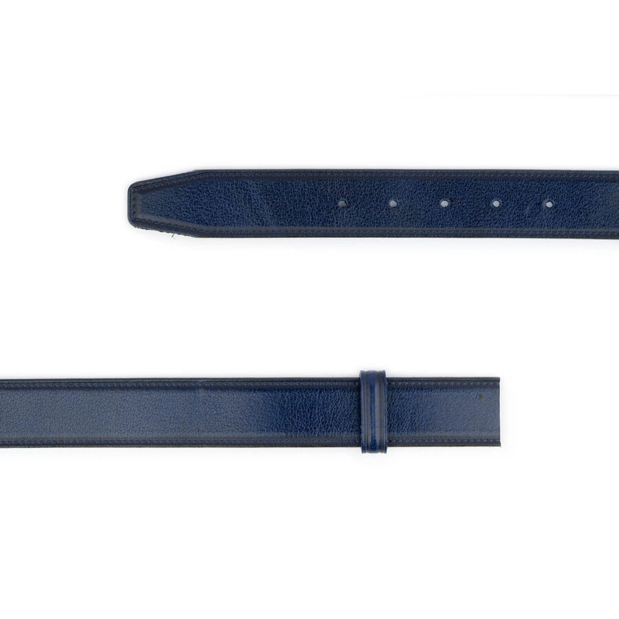 blue calf leather belt strap replacement 3 5 cm 2