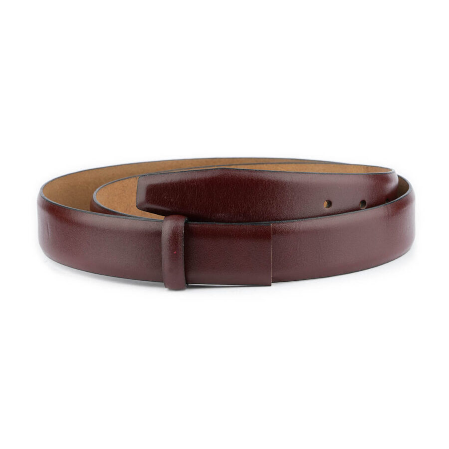 burgundy belt leather strap replacement 3 5 cm 1 BURSMO35CUTCLA