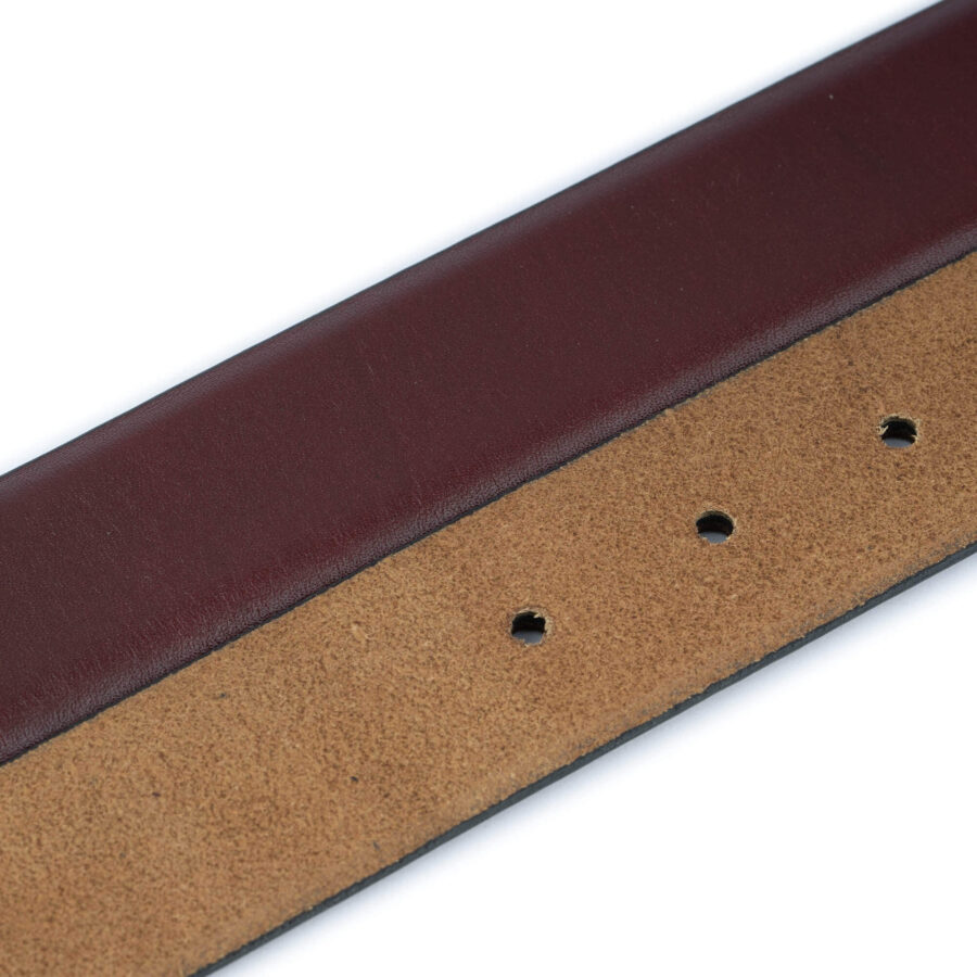 burgundy belt leather strap replacement 3 5 cm 3