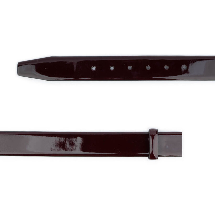burgundy patent belt strap replacement 3 5 cm 2