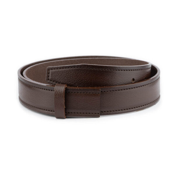 dark brown calf leather belt strap replacement 1 DARBRO35CUTCOW