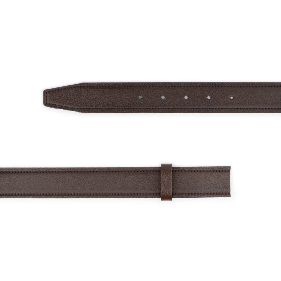 dark brown calf leather belt strap replacement 2