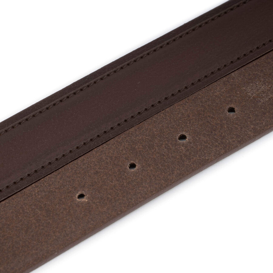 dark brown calf leather belt strap replacement 3