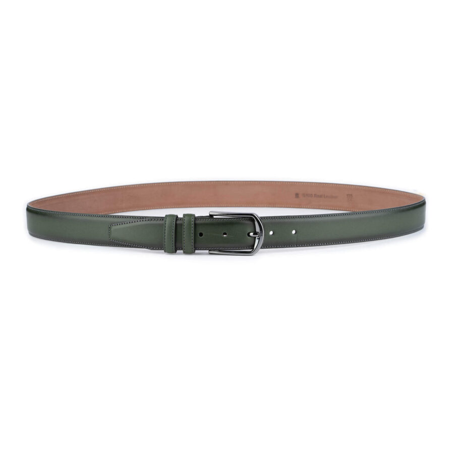 green leather belt for men high quality 1 OLIGRE35SMOSTI