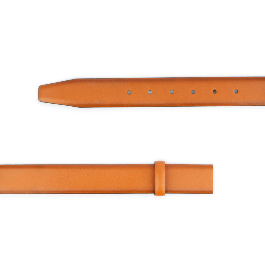 light tan leather belt strap for buckles adjustable 2