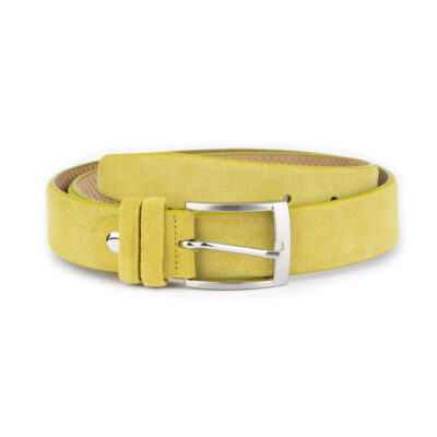 lime green suede leather belt 1 LIMSUE35GRENOS