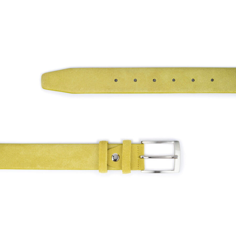 lime green suede leather belt 2
