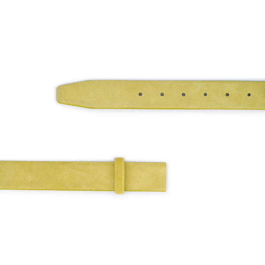 lime green suede replacement belt strap for buckles 2